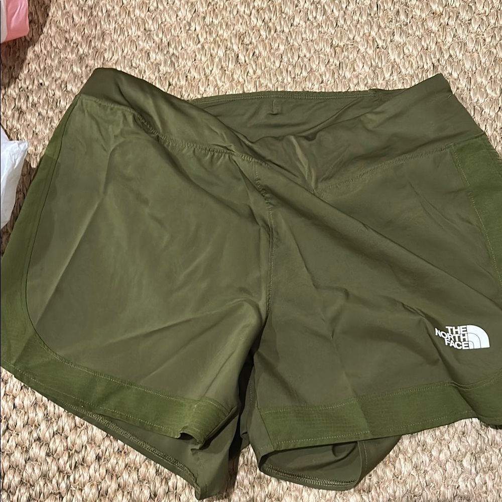 The North Face Green Athletic Shorts Lightweight Quick-Dry